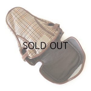 画像3: カメラケース 一眼レフ　ミラーレス 5サイズ　ブラウンチェックウール　 おしゃれ Canon EOS Kiss M, X9i, X9, X8i, M100, Nikon D5600, D5300, D3400, LUMIXGF9, OLYMPUS OM-D E-M10 Mark III, Sony a6300