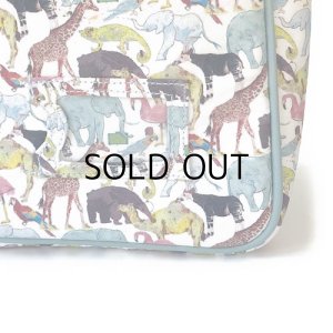 画像3: 通園バッグ　ショルダーバッグ　幼稚園バッグ：リバティ・キュー・フォー・ザ・ズー（ライトブルー）　 おしゃれ かわいい