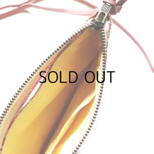 画像3: 【送料無料】スマホポーチ 入れたまま操作　リバティ マーガレットアニー（オレンジ＆ピンク）コーティング おしゃれ かわいい スマホバッグ お財布ショルダー スマホケース 斜めがけ ショルダーバッグ  ポシェット タッチスクリーン SHOKO MIYAMOTO