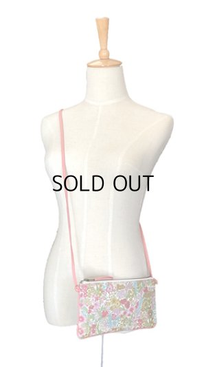 画像5: 【送料無料】スマホポーチ 入れたまま操作　リバティ マーガレットアニー（ピンク）コーティング おしゃれ かわいい スマホバッグ お財布ショルダー スマホケース 斜めがけ ショルダーバッグ  ポシェット タッチスクリーン SHOKO MIYAMOTO