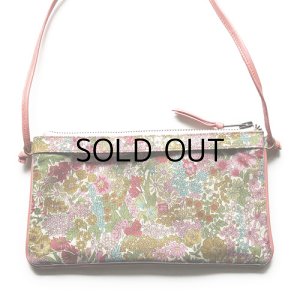 画像2: 【送料無料】スマホポーチ 入れたまま操作　リバティ マーガレットアニー（ピンク）コーティング おしゃれ かわいい スマホバッグ お財布ショルダー スマホケース 斜めがけ ショルダーバッグ  ポシェット タッチスクリーン SHOKO MIYAMOTO