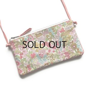 画像4: 【送料無料】スマホポーチ 入れたまま操作　リバティ マーガレットアニー（ピンク）コーティング おしゃれ かわいい スマホバッグ お財布ショルダー スマホケース 斜めがけ ショルダーバッグ  ポシェット タッチスクリーン SHOKO MIYAMOTO