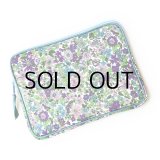 ノートパソコンケース  リバティ  エミリー（パープル）　コーティングタイプ Mac book Pro 13 インチ, Mac book Air 13インチ, Surface laptop 13.5インチ　おしゃれ　かわいい