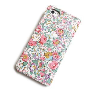 画像2: 【送料無料】リバティ iPhone13/13Pro ケース 手帳型 クレアオード（ピンク） おしゃれ  かわいい　マグネットを使わないのでカード安全