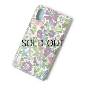 画像4: 【送料無料】iPhone12, 12Pro, 12mini ケース 手帳型 リバティ エミリー（パープル） おしゃれ  かわいい　マグネットを使わないのでカード安全