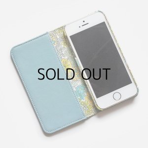 画像2: 【送料無料】リバティiPhone14/14Pro/14Pro Max/14Plus ケース・手帳型　マーガレットアニー（グリーン） おしゃれ  かわいい　マグネットを使わないのでカード安全