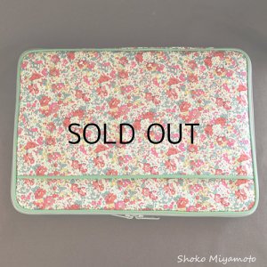 画像5: ノートパソコンケース： おしゃれ かわいい：リバティ・クレアオード（レッド）11インチ/13インチ