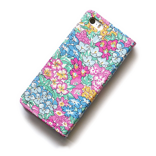 Iphone6sケース 手帳型 リバティ ガーデンワンダーランド ピンク Iphone6 Iphone6s Shoko Miyamoto