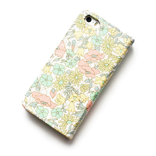 Iphone6sケース 手帳型 おしゃれ かわいい リバティ ポピー デイジー ベビーピンク Iphone6 Iphone6s Shoko Miyamoto