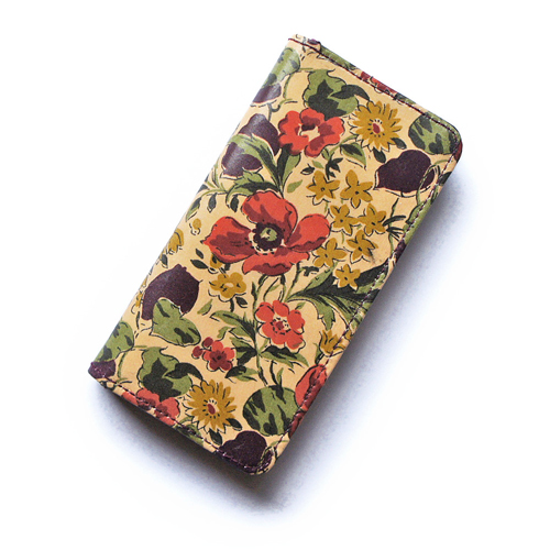 Iphone6s Plusケース 手帳型 リバティ ポピー オネスティ ワイン おしゃれ かわいい Iphone6 Plus Iphone6s Plus Shoko Miyamoto