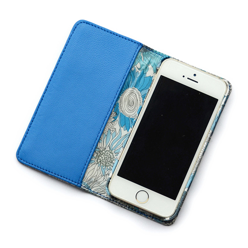 送料無料 Iphone6sケース 手帳型 リバティ スモールスザンナ ブルー おしゃれ かわいい Iphone6 Iphone6s Shoko Miyamoto