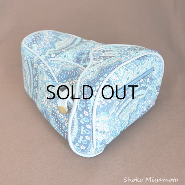 画像2: 一眼レフカメラケース： おしゃれ かわいい：リバティ・ジェニーズ・ファン（ブルー） ※アクリル・コーティング・オプション対応Nikon D5600 D5500 D5300 CANON EOS Kiss X80 EOS Kiss X8i EOS Kiss X7i