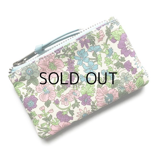 画像4: 【送料無料】小さいお財布 コインケース ミニポーチ リバティ・エミリー（パープル） コーティング　本革 おしゃれ かわいい SHOKO MIYAMOTO