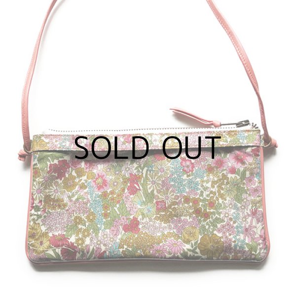 画像2: 【送料無料】スマホポーチ 入れたまま操作　リバティ マーガレットアニー（ピンク）コーティング おしゃれ かわいい スマホバッグ お財布ショルダー スマホケース 斜めがけ ショルダーバッグ  ポシェット タッチスクリーン SHOKO MIYAMOTO
