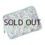 画像: ノートパソコンケース  リバティ  エミリー（パープル）　コーティングタイプ Mac book Pro 13 インチ, Mac book Air 13インチ, Surface laptop 13.5インチ　おしゃれ　かわいい