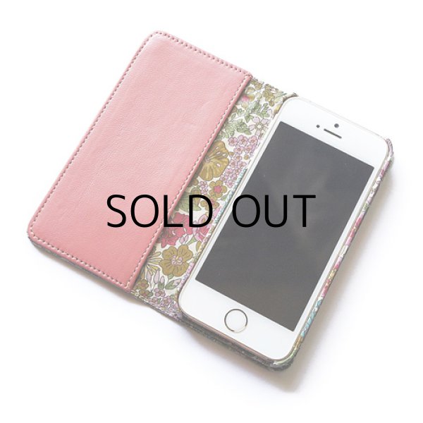 画像2: 【送料無料】iPhone6sケース・手帳型リバティ・マーガレットアニー（ピンク）おしゃれ  かわいい　マグネットを使わないのでカード安全