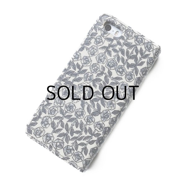 画像3: 【送料無料】iPhone XR iPhone XS iPhone X ケース手帳型  リバティ スリーピングローズ（グレー） SHOKO MIYAMOTO おしゃれ かわいい マグネット無しでカード安全 スマホケース アイフォンケース Liberty