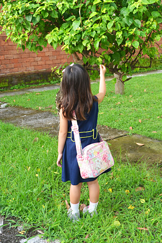 画像: 通園バッグ　ショルダーバッグ　幼稚園バッグ　リバティ・ モーヴィ（ピンク） おしゃれ　かわいい